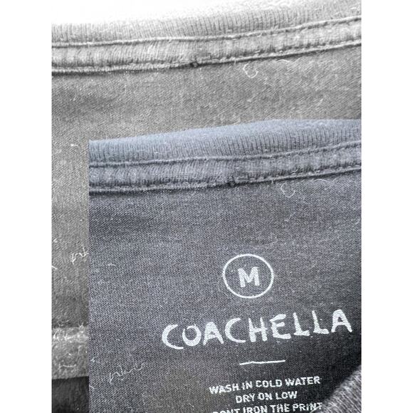 COACHELLA 2014 M T Shirt Concert Tee Music Festival Black Short Sleeve Graphic - Picture 5 of 6